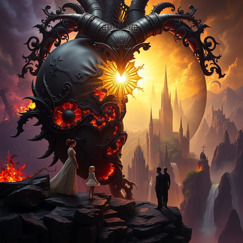 Divided Heart of Light and Darkness: A Tale of Forbidden Lov...