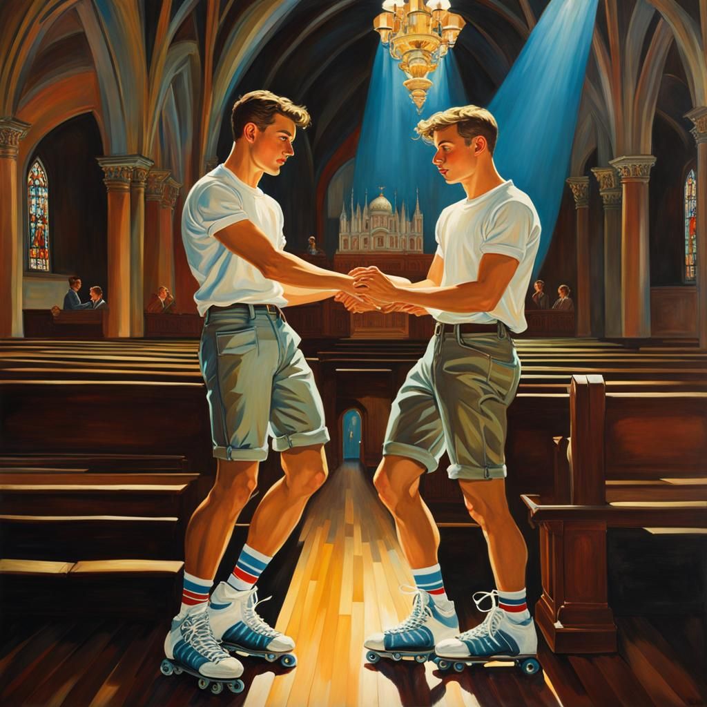 Americana 240103C Roller Skating in the Church?