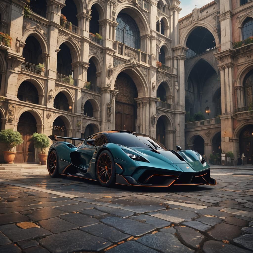 Italian Hypercar Concept Art in Unreal Engine 5