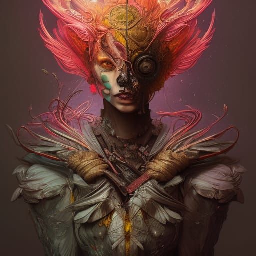 Dark Fantasy Warrior in Intricate Armor