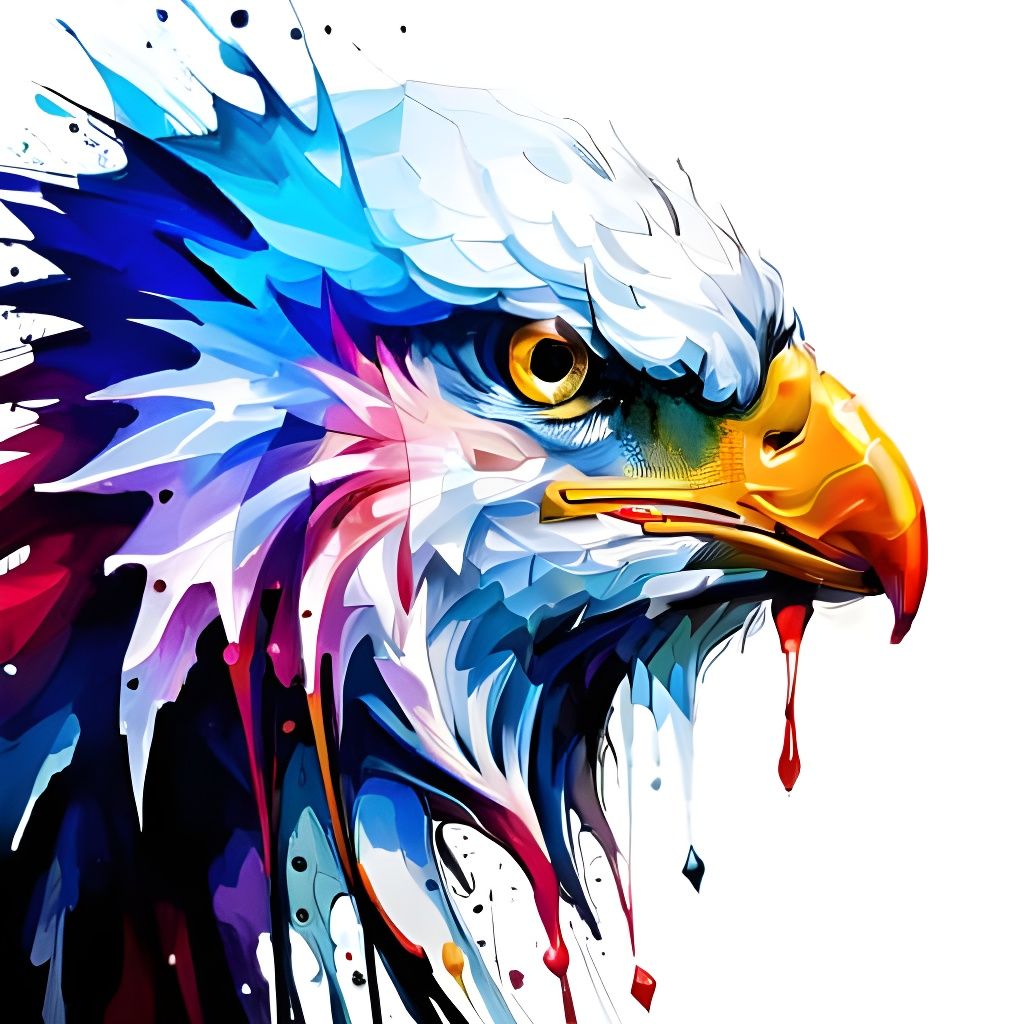 Vibrant Battle Between Eagle and Snake in Hyper-Realistic In...