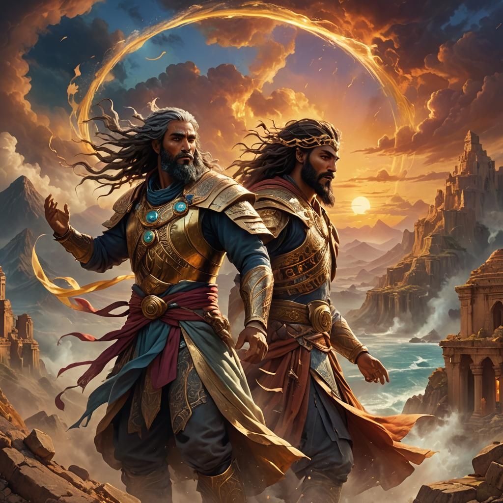 Vibrant Dramatic Fantasy Portrait of Al'Akir the Windlord