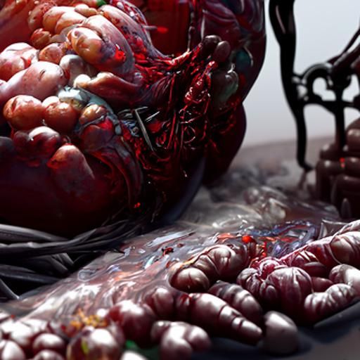 Fantastical Autopsy Scene in Deep, Vibrant Colors