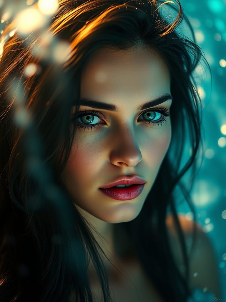Cinematic Portrait of a Woman in Ethereal Lighting