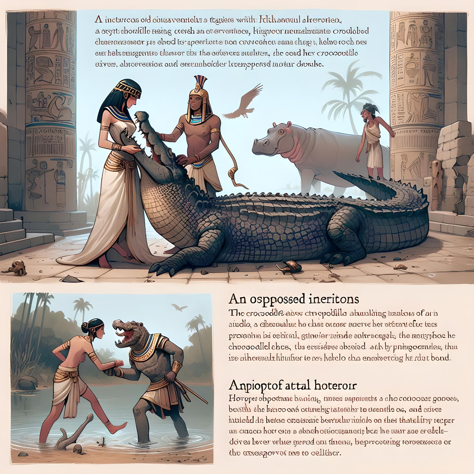 How Hathor and the crocodile became friends