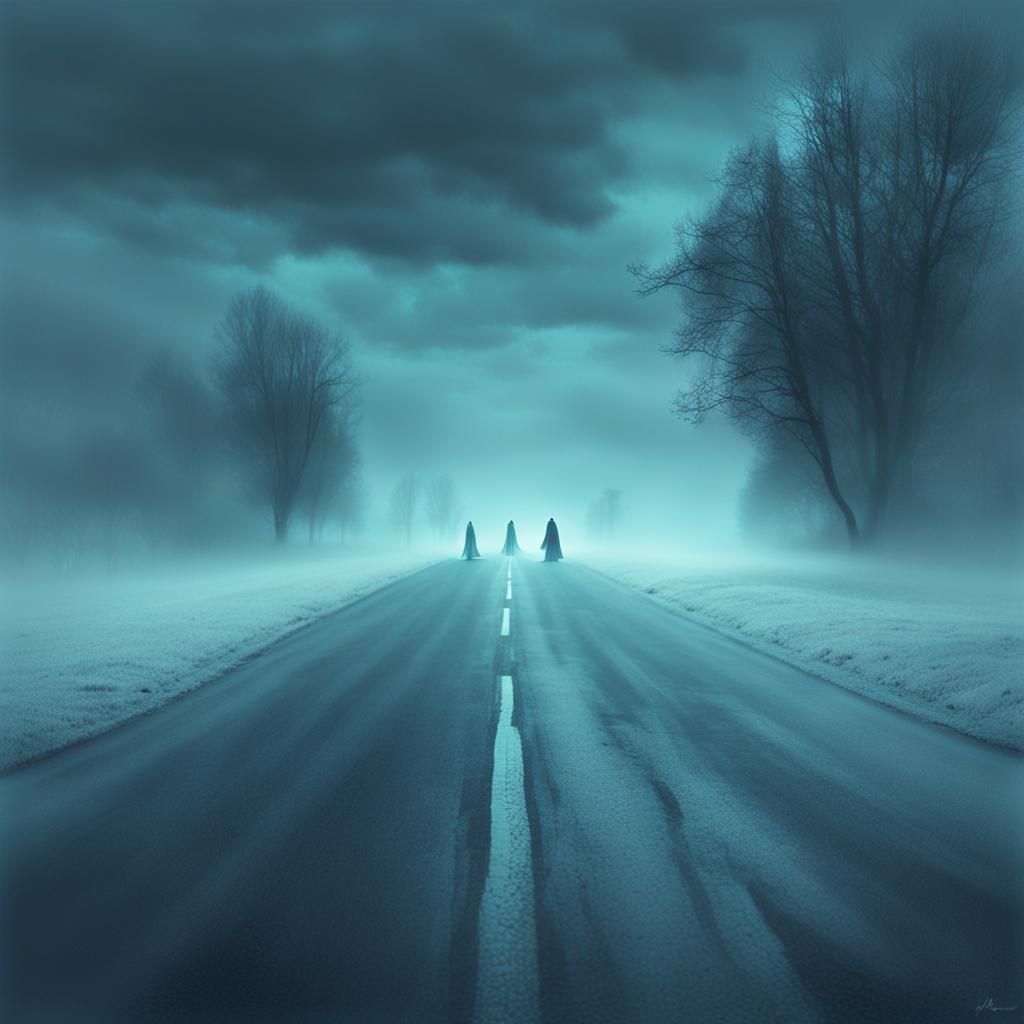 Ethereal Ghosts Drift Down a Forgotten Highway