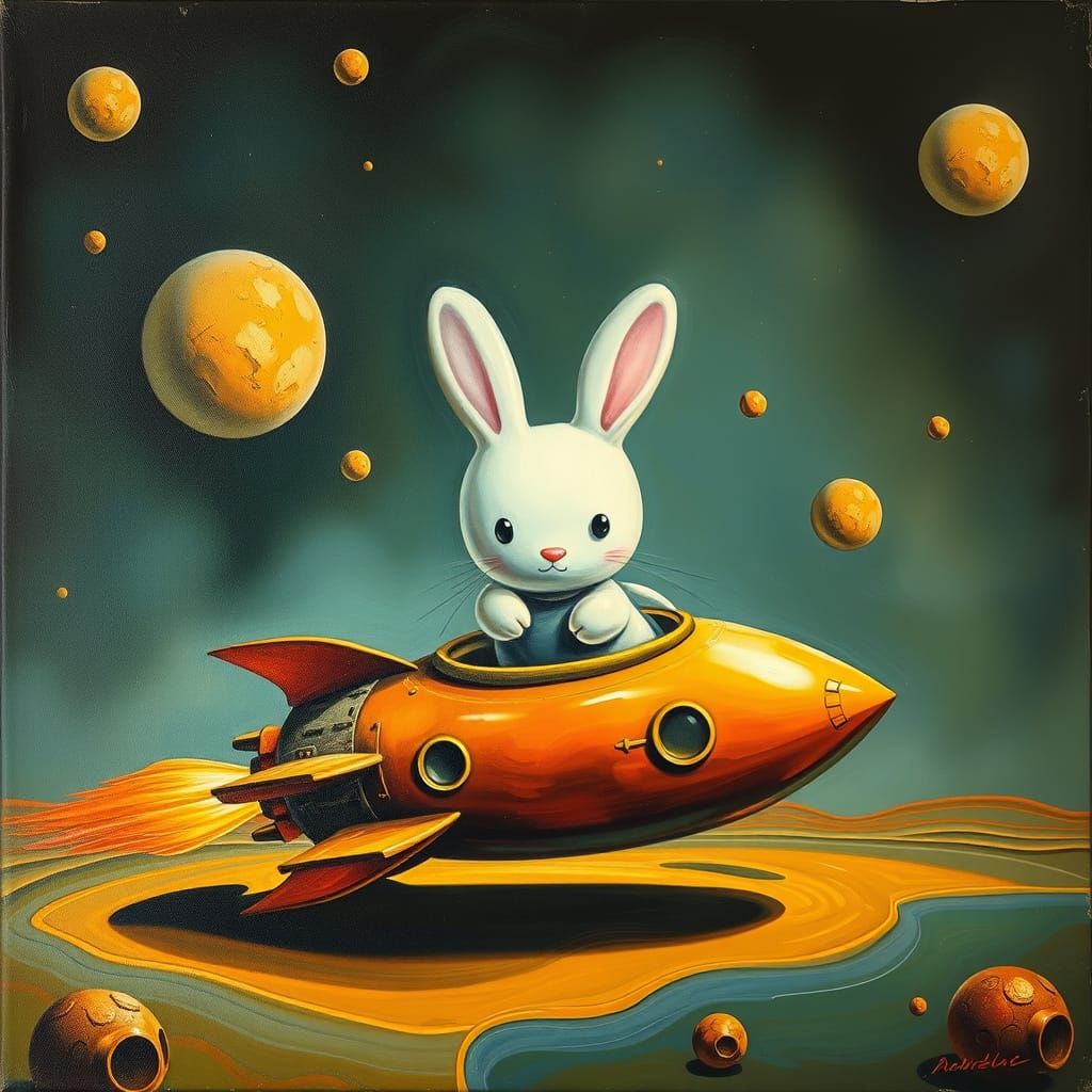 Miffy Bunny Spaceship