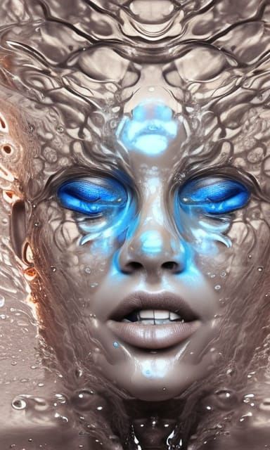 Ephemeral Human Form in Liquid Transcendence