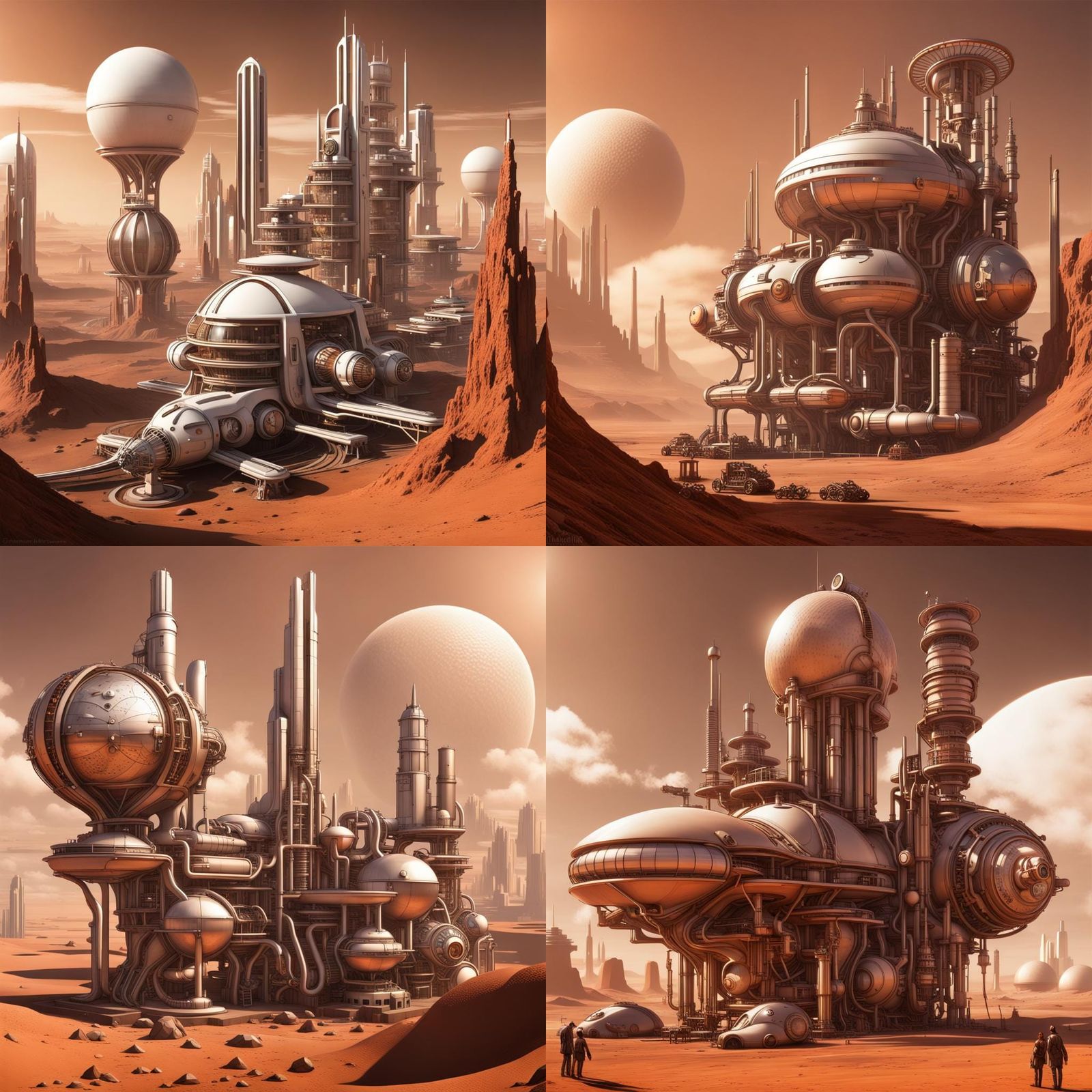 Mars Utopia Reaches for Cyberpunk Skies