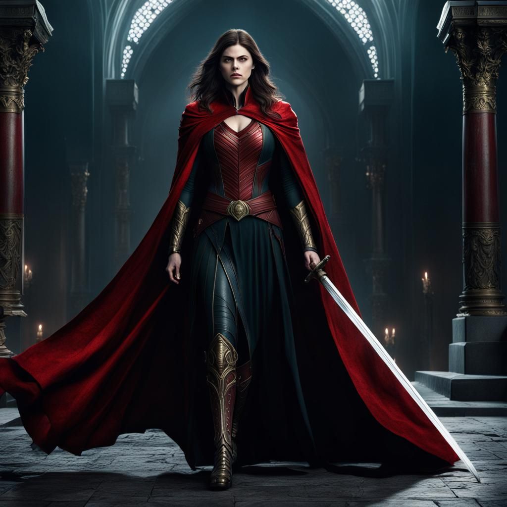 Talia al Ghul Knight in Red Armour