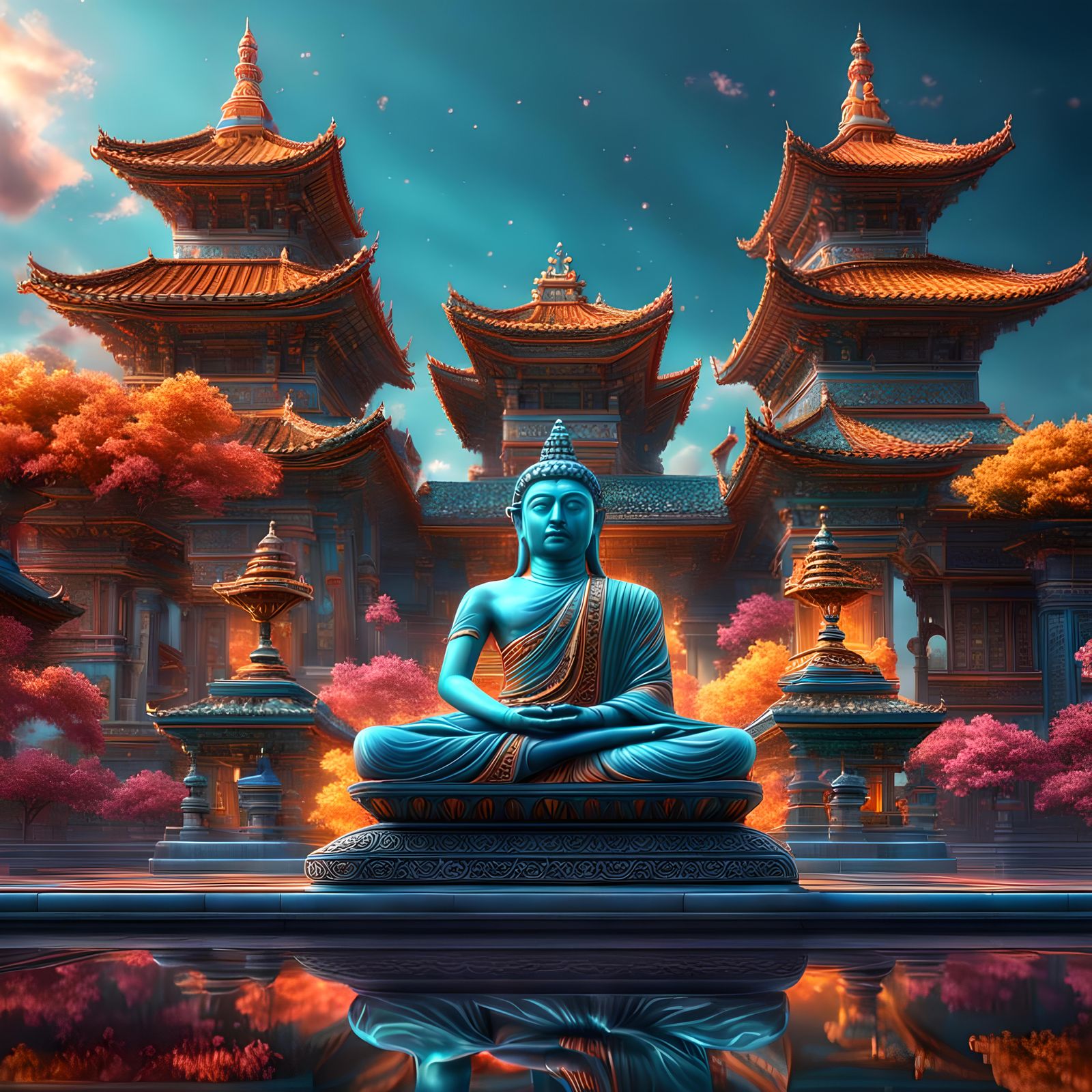 Ethereal Cityscape in Hyperrealistic 3D