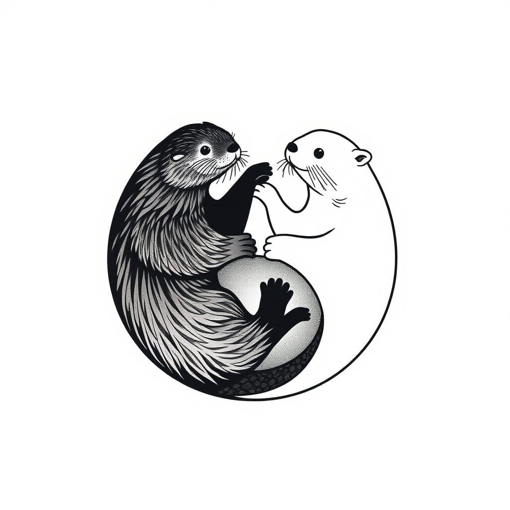 dedicated and inspired by @MagdaleneChan!!! OTTER YIN YANG