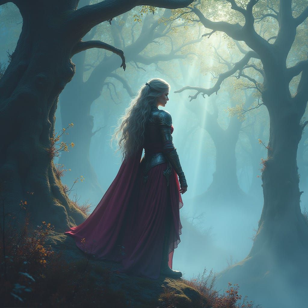 Heroic Warrior in Mystical Realm