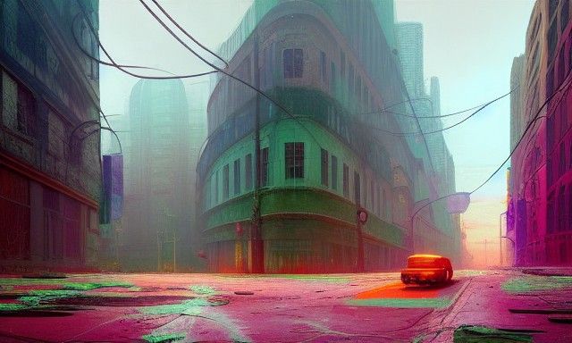 Solarpunk Cityscape in Vibrant Hues