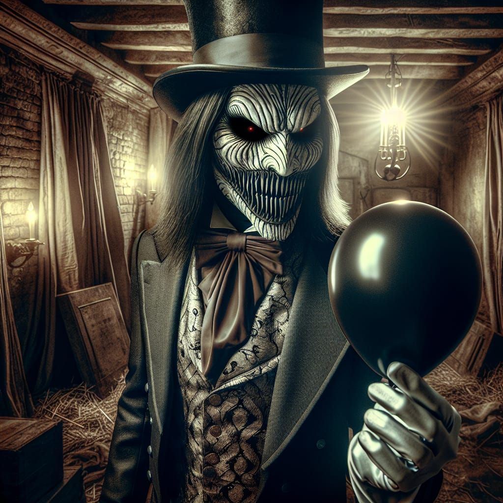 Ethereal Horror Scene in Dark, Atmospheric Style