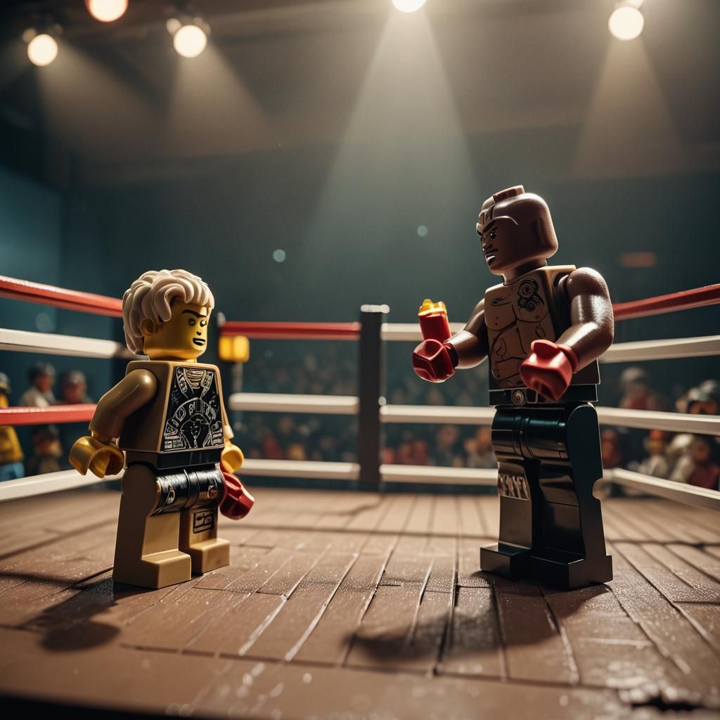 LEGO Mike Tyson vs Jack Paul: Cinematic Boxing Showdown