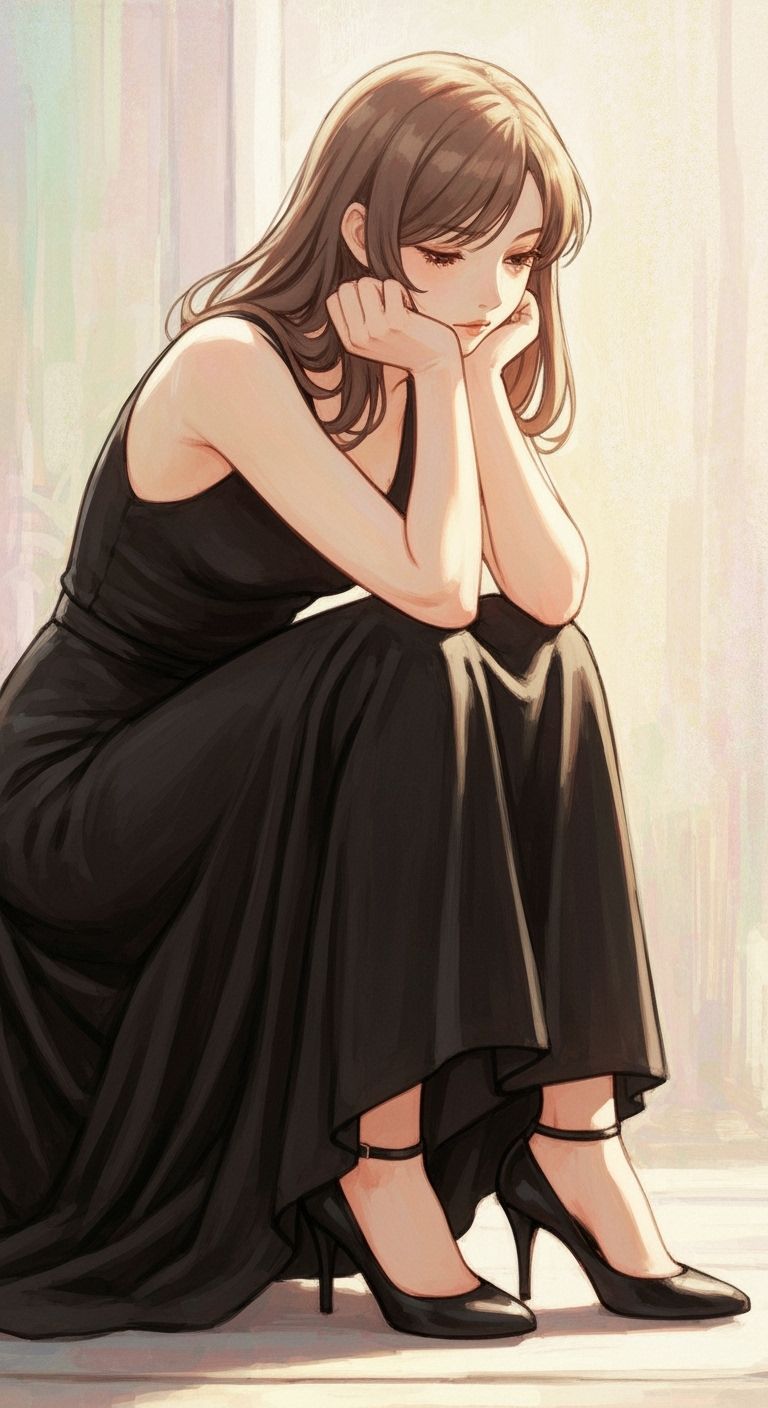 Elegant Woman in Art Nouveau Style