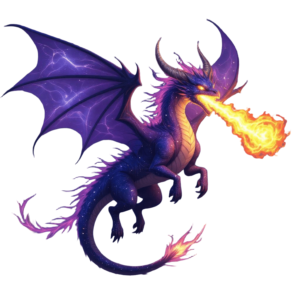 Celestial Dragon Soaring Through the Cosmos