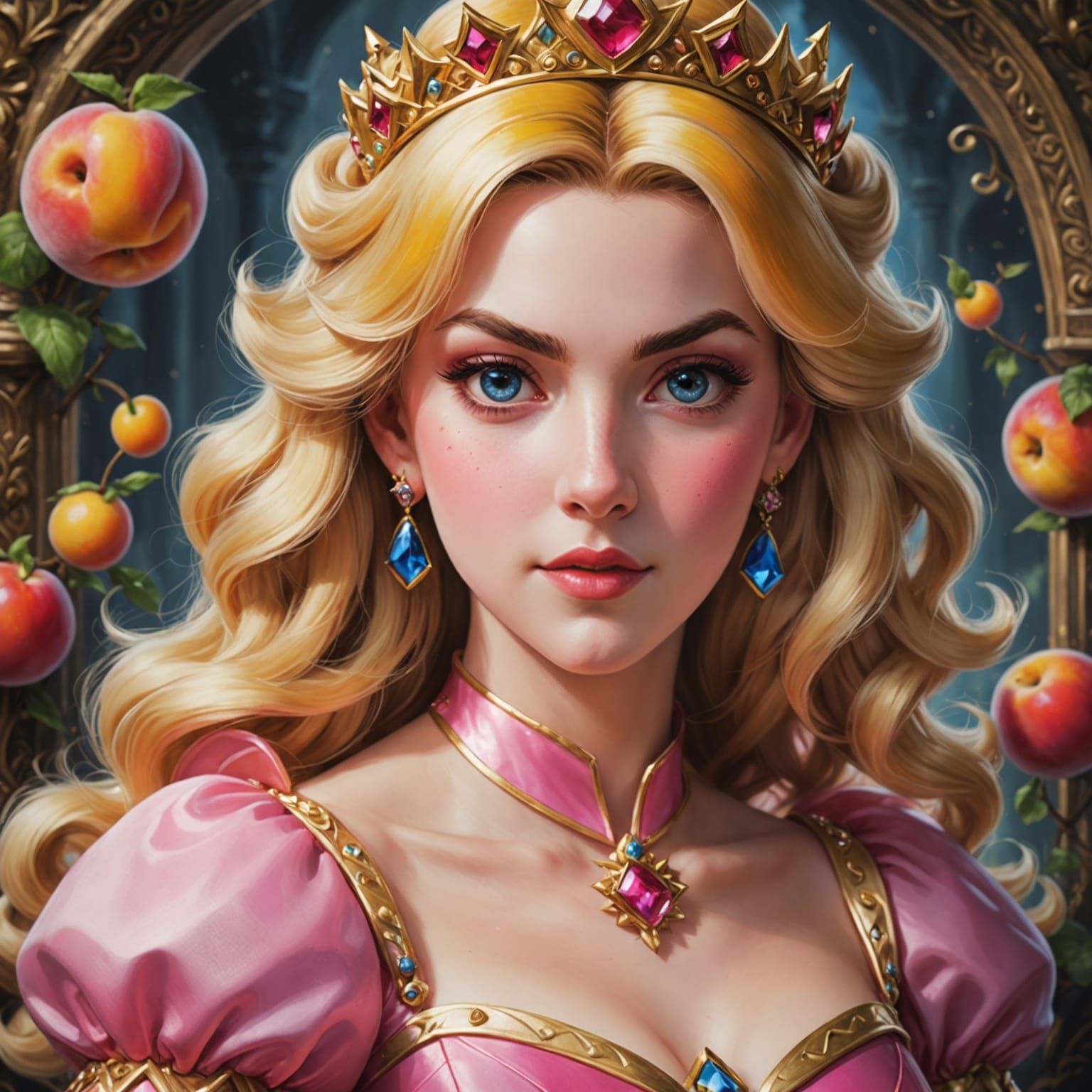 Detailed Portrait of a Regal Princess