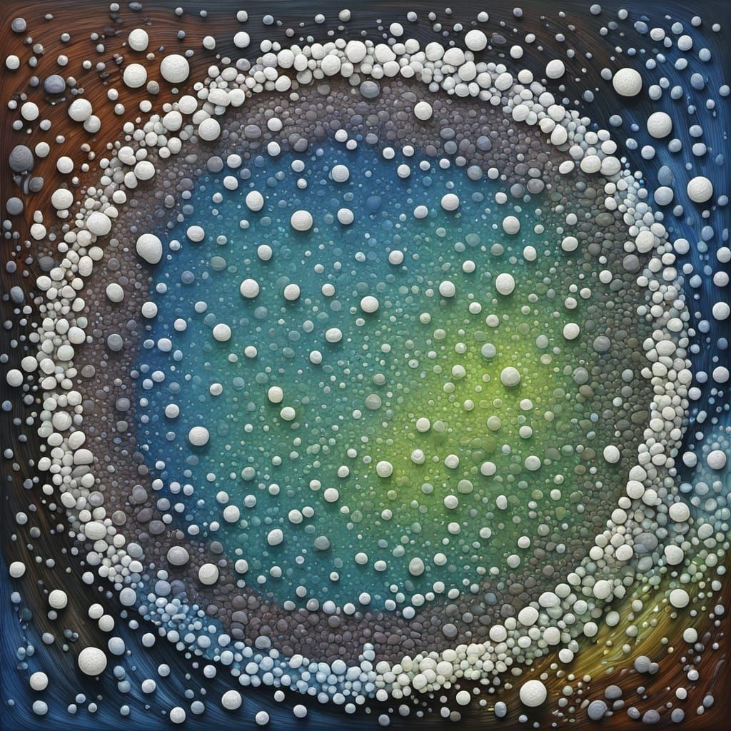 Surreal Abstract Painting of Rosewood Zombie Nutmeg Wood Fin...