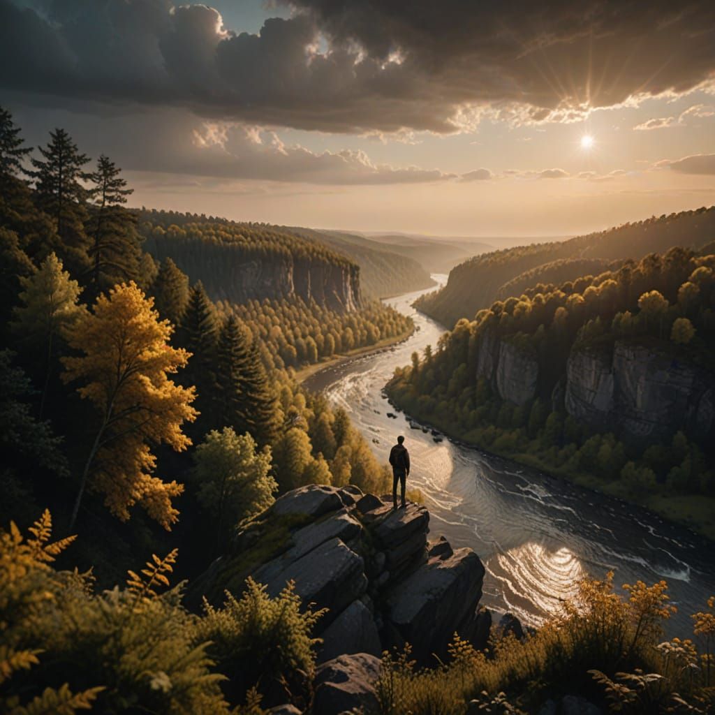 Ethereal Landscape in Cinematic Film Style