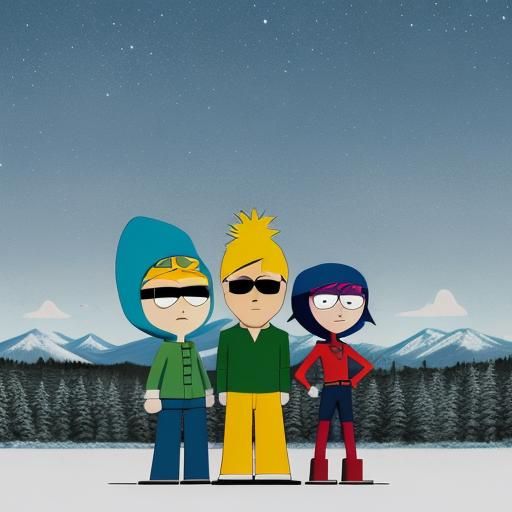 Winter Wonder Stan in Snowy South Park Landscape