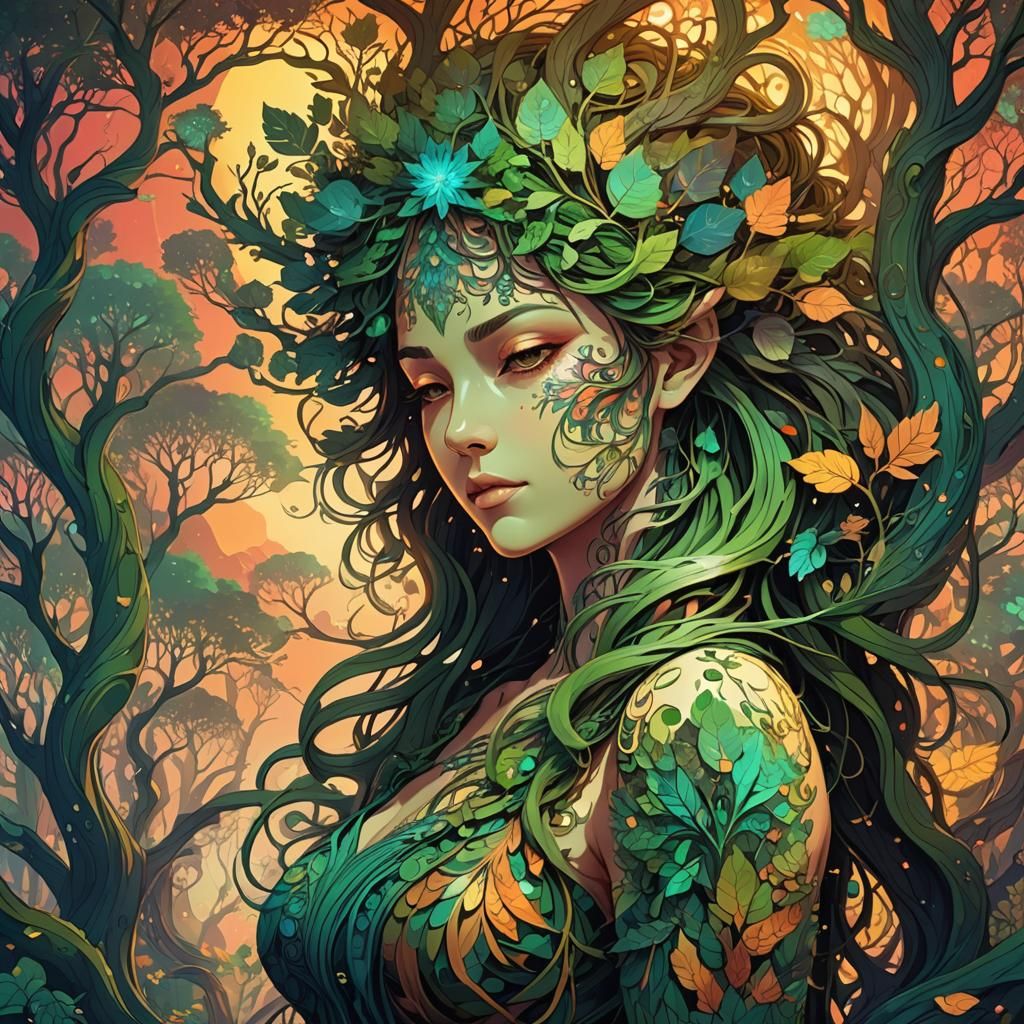 Evening's Grace: Custodian of the Ancient Canopy