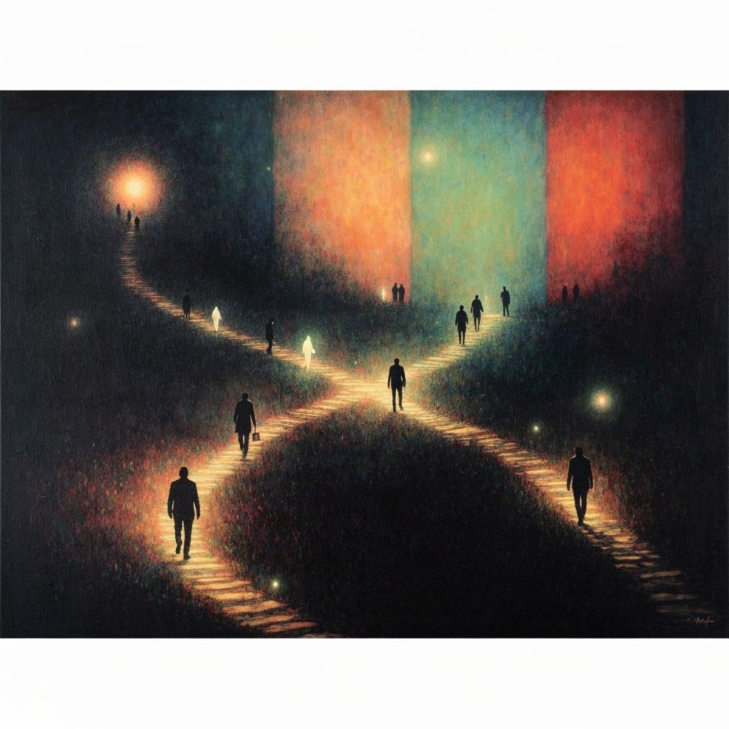 Surreal Abstract Landscape with Rothko and Somov Influences