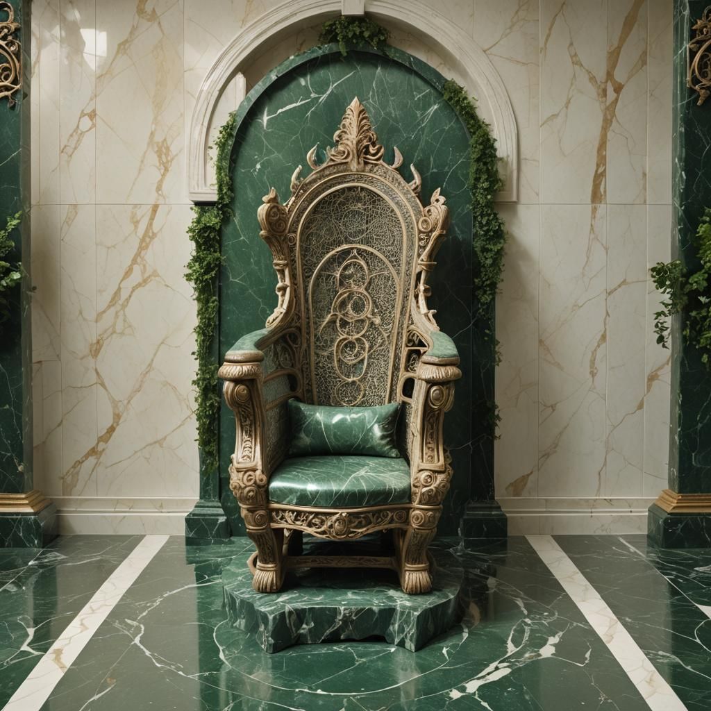 Luxury Wizard Throne in Southern Fantasy Setting