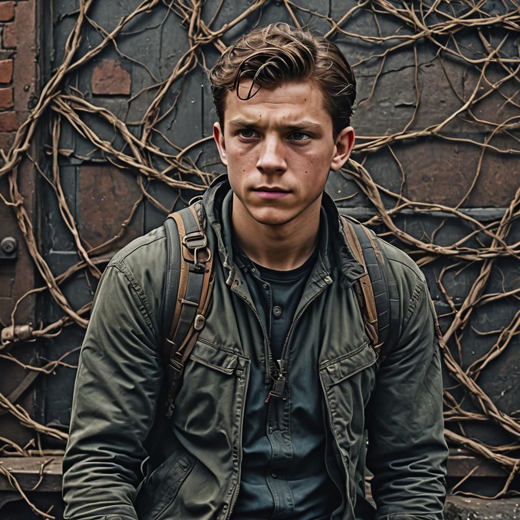 Tom Holland in Hyperrealistic Cinematic Portrait