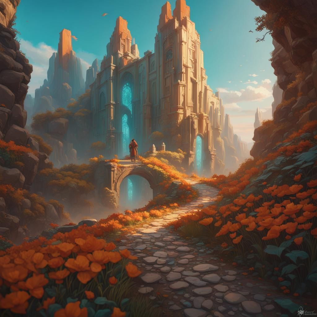 Ethereal Road in Triadic Colors