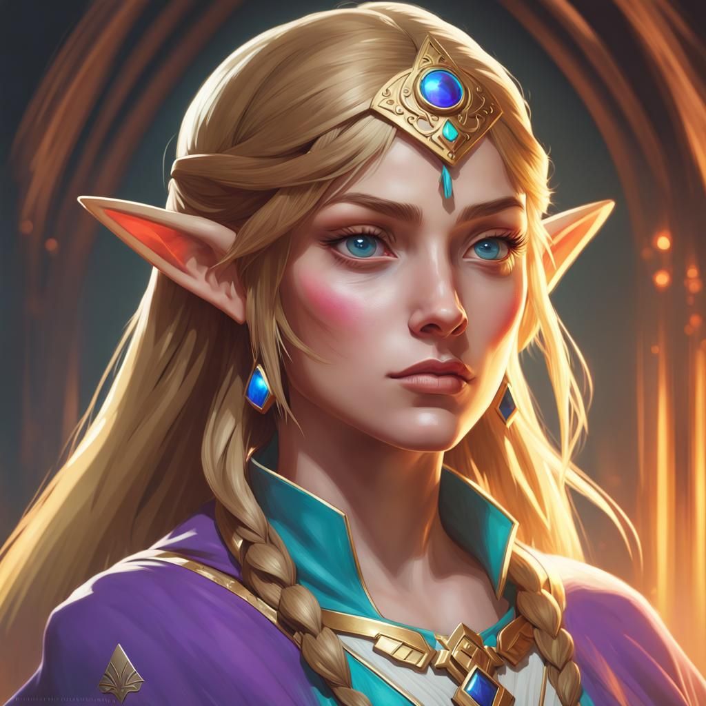 Ethereal Princess in Triadic Hues