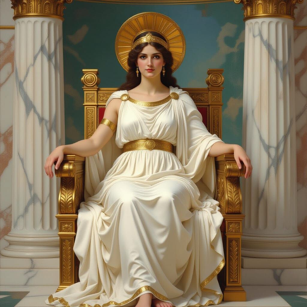Hera, Goddess of Marriage, in Classical Style