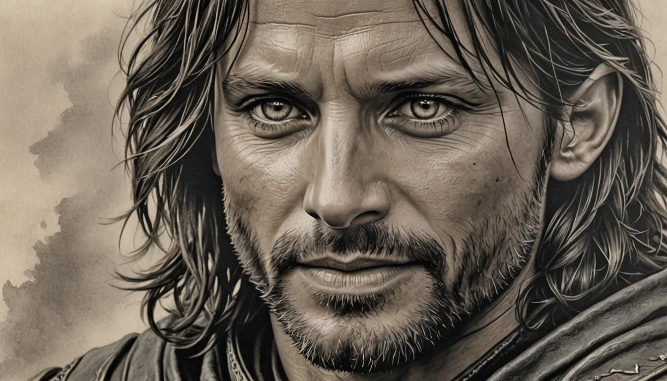 Aragorn :: Strider :: Elessar :: Greyscale
