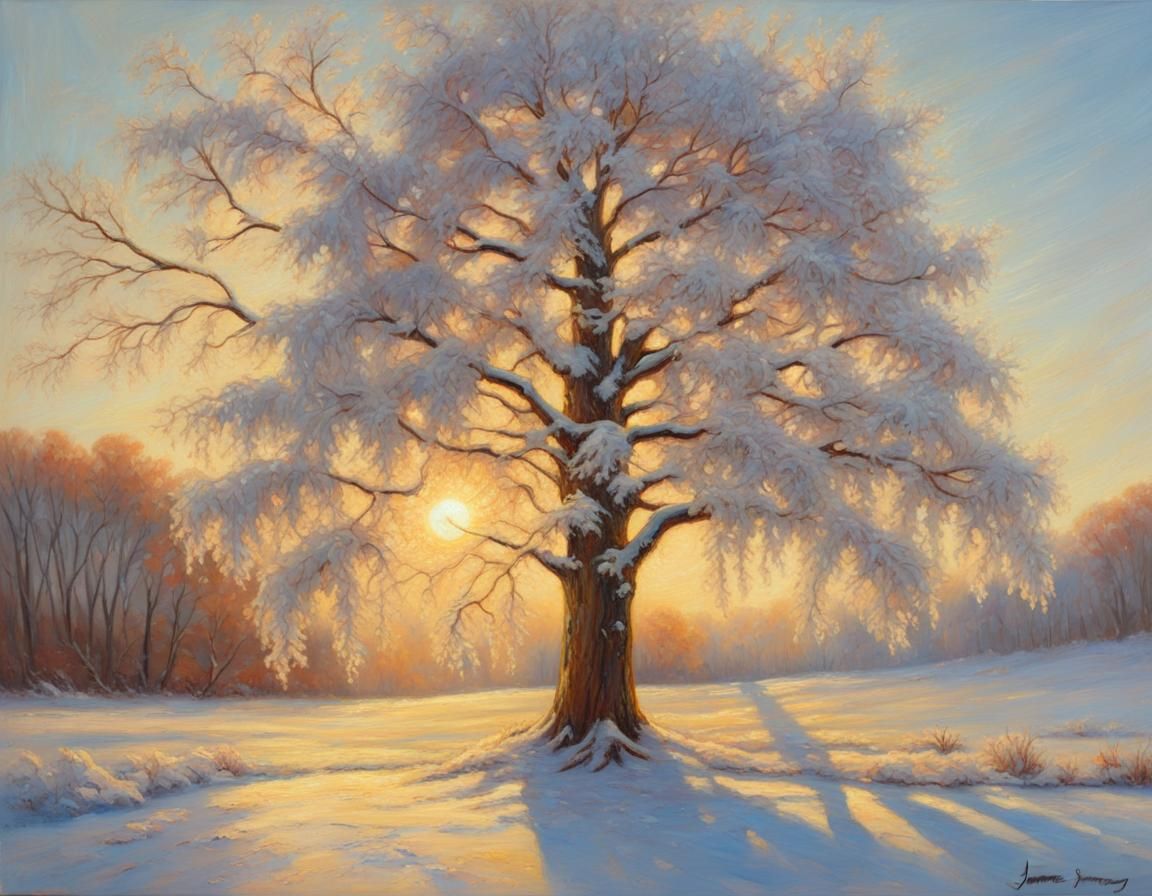 Winter Maple in Radiant Morning Light