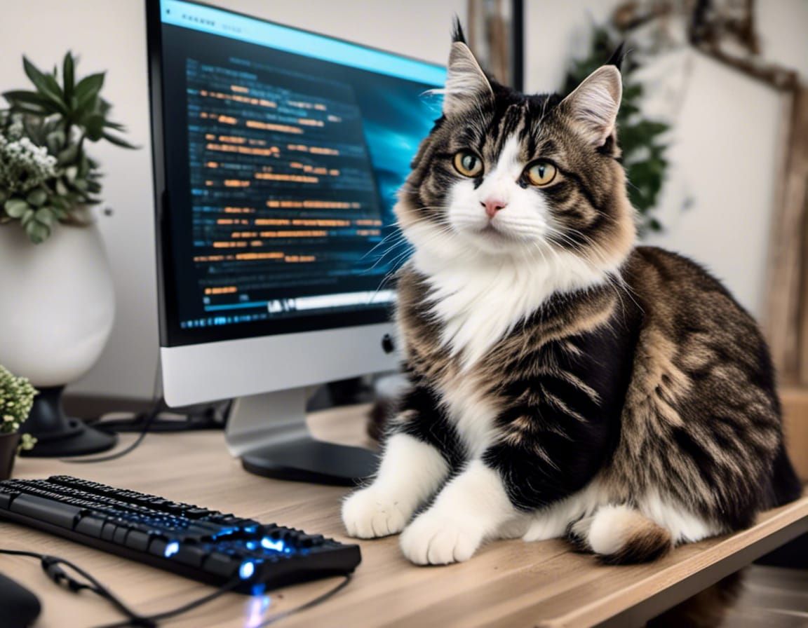 Not very Cyber Cat <lora:CyberPrime:1.0>