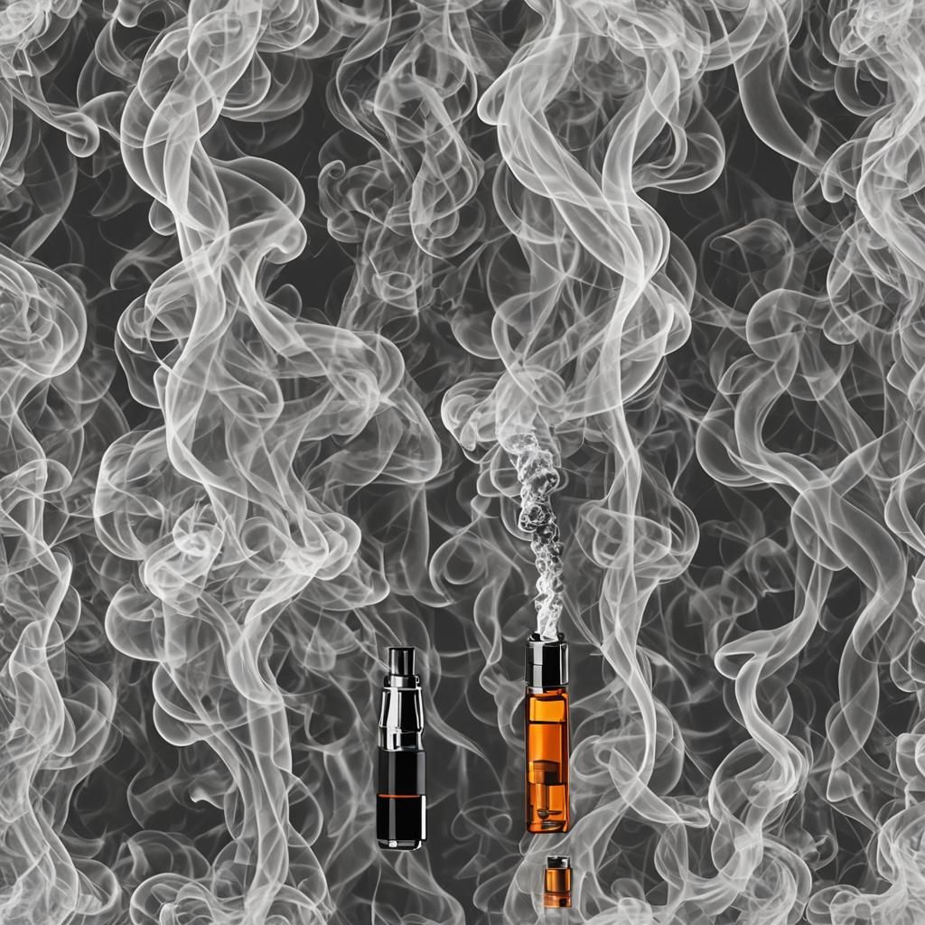 Ethereal Vapor Smoking: AI Artistic Rendering