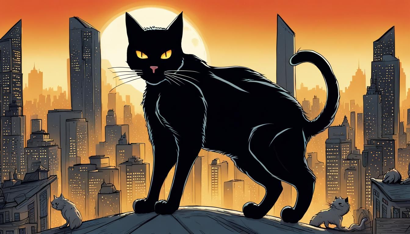 Cosmic Guardian: Earth's Epic Feline Savior