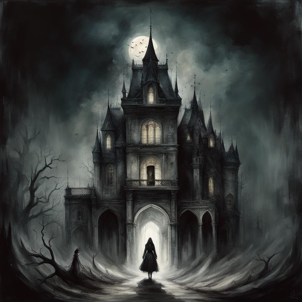 Cyborg Cenobite Amidst Volcanic Landscape