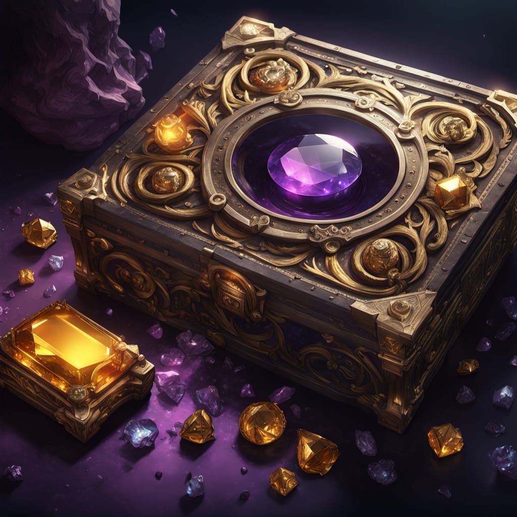 Golden Hoard Illuminated in Opulent Splendor