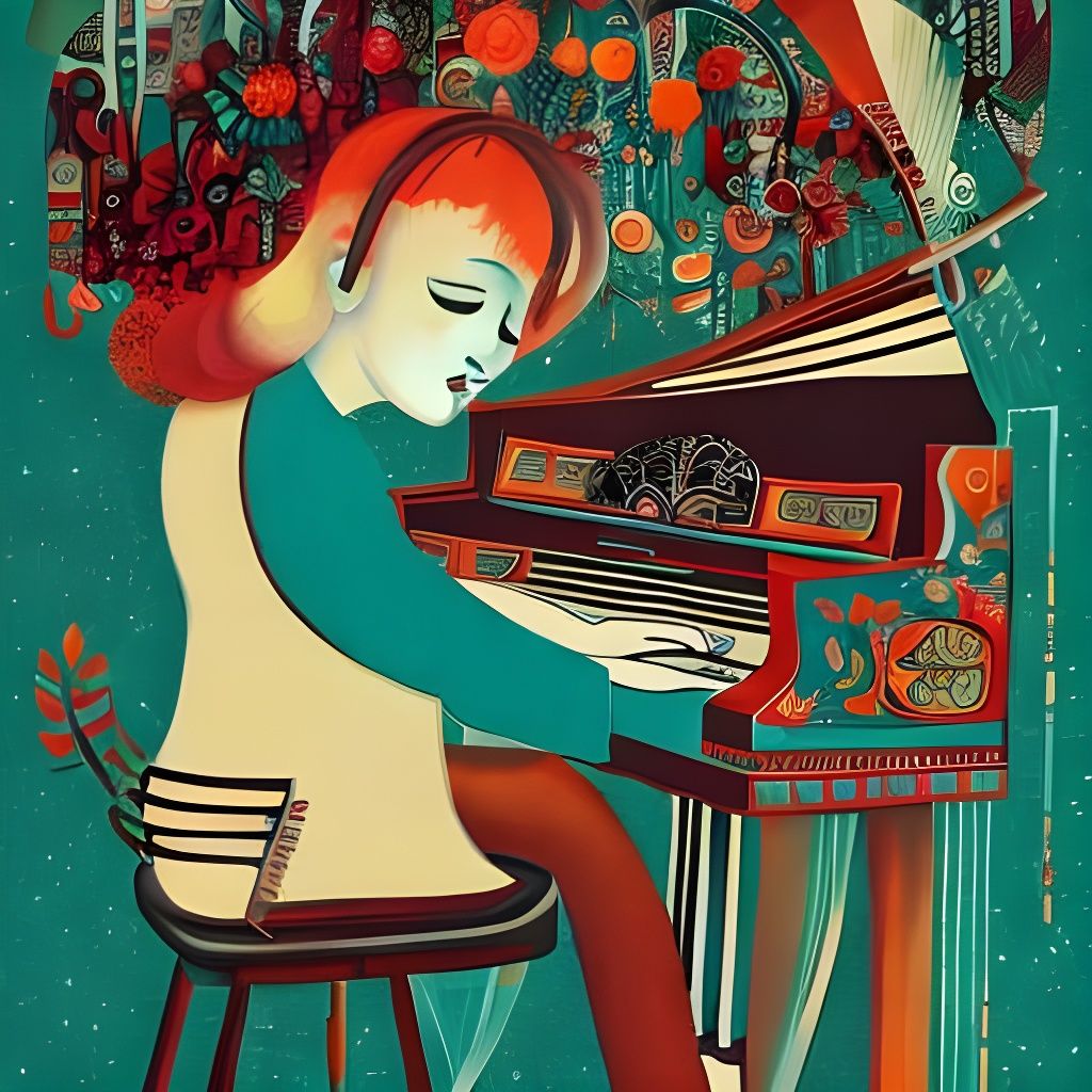 Girl Playing Piano