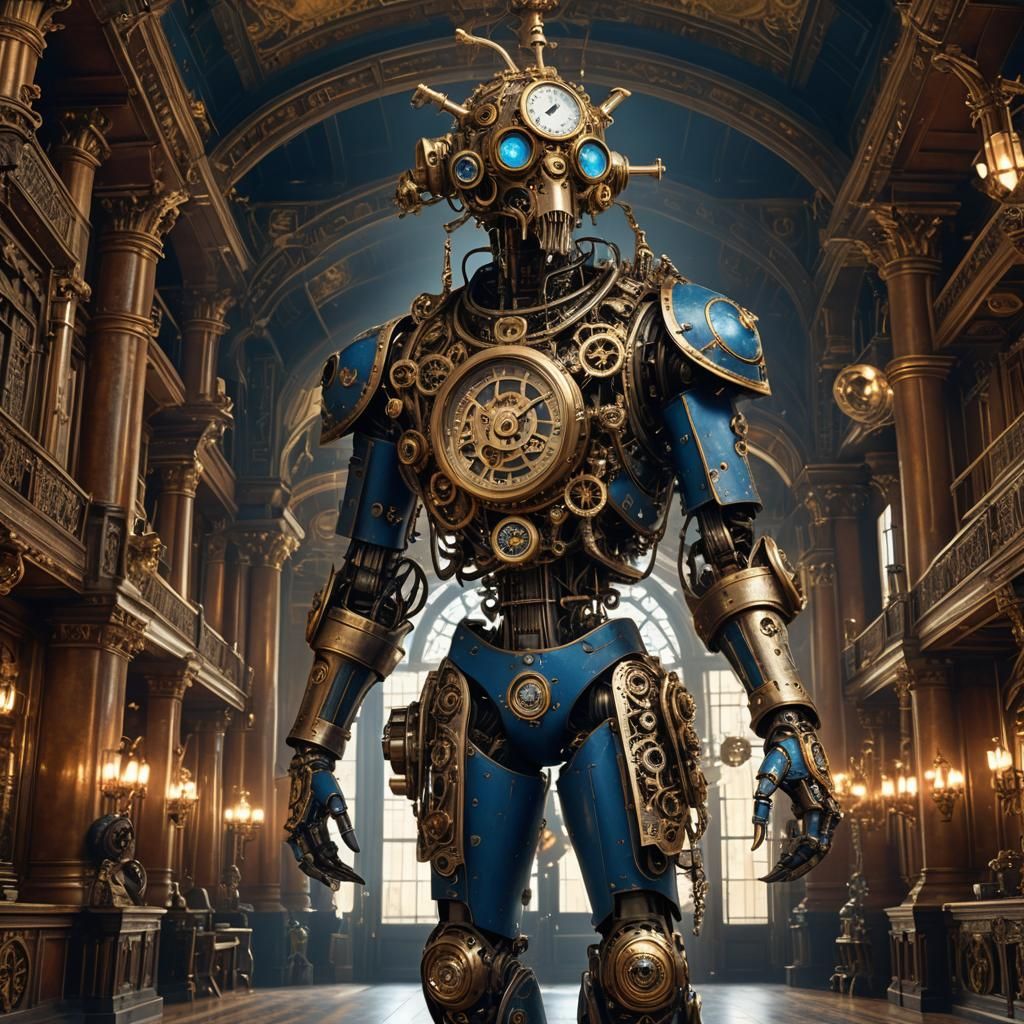 Steampunk Creature in Victorian Palace