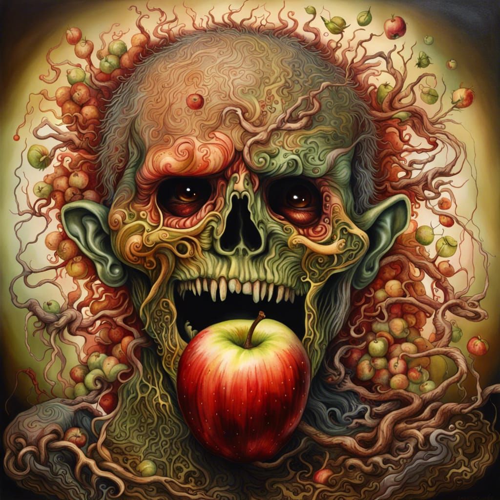 Surreal Supernatural Odyssey in Sinister Hyperdetailed Style