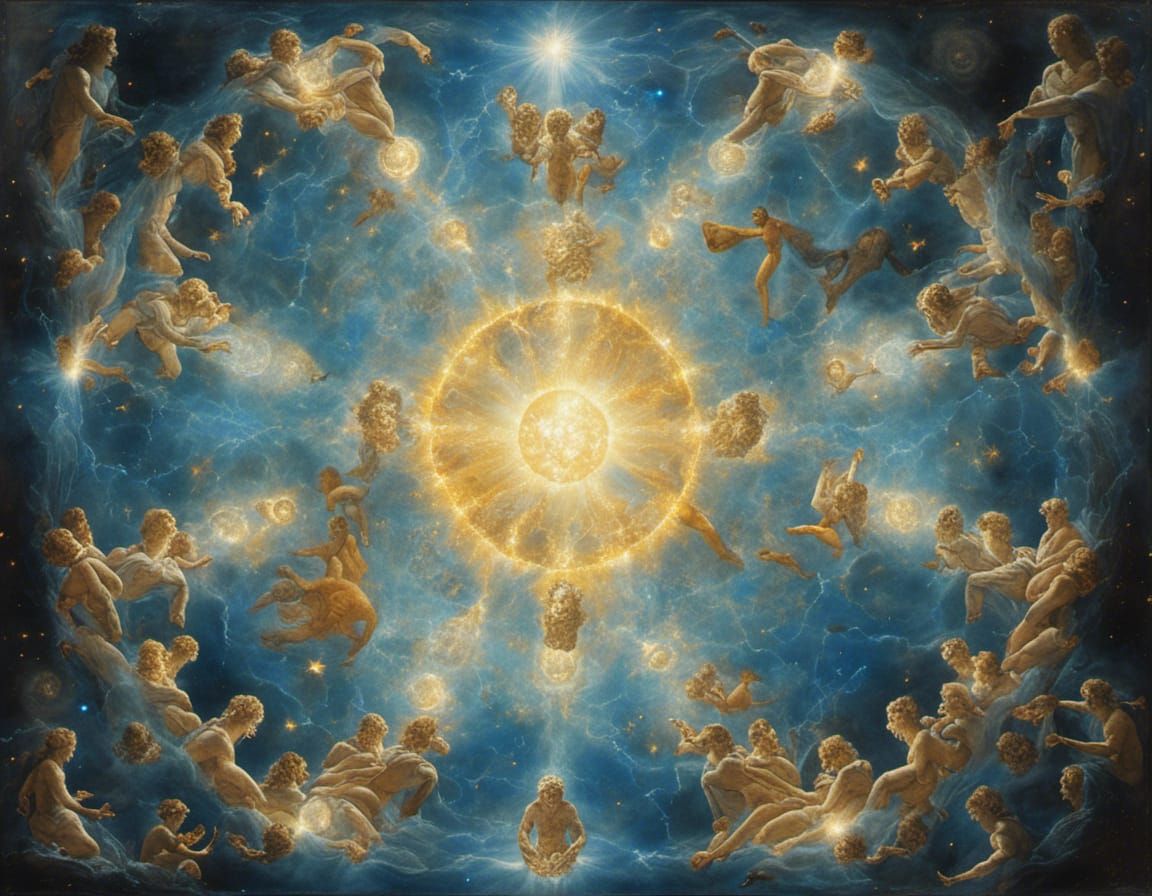 Surreal Celestial God Reimagines Zodiac