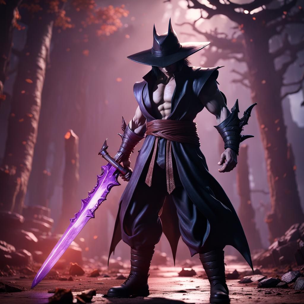 Epic Alucard Demon Hunter as Son Goku in Dark Fantasy 3D Art
