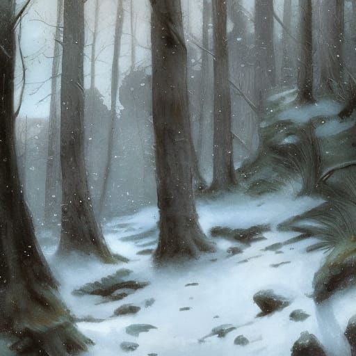 Anna Kendrick as Pre-Raphaelite Muse in Snowy Woods