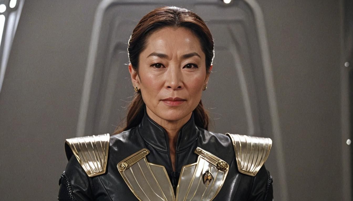 Latex Emperor Michelle Yeoh in Mirror Universe Star Trek