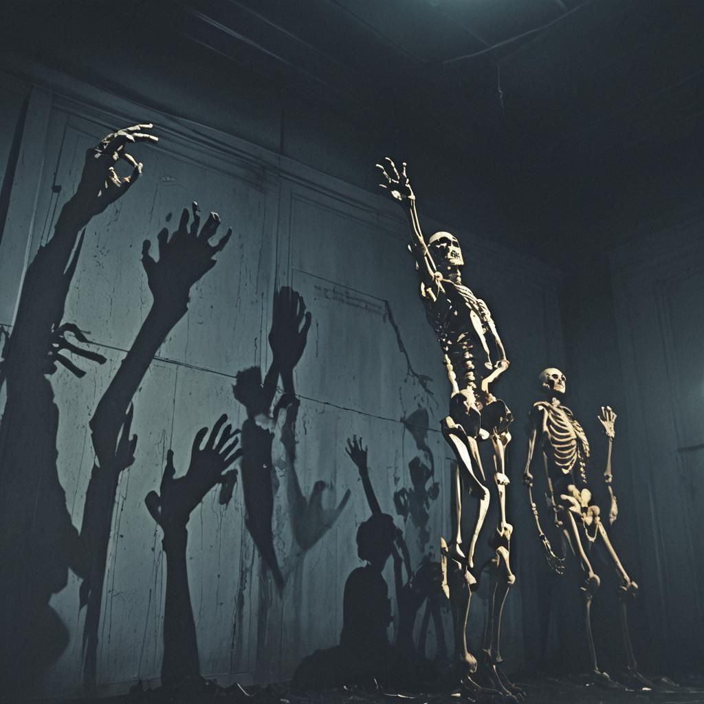 Dark, Gritty Police Investigation in a Dimly Lit, Cinematic...