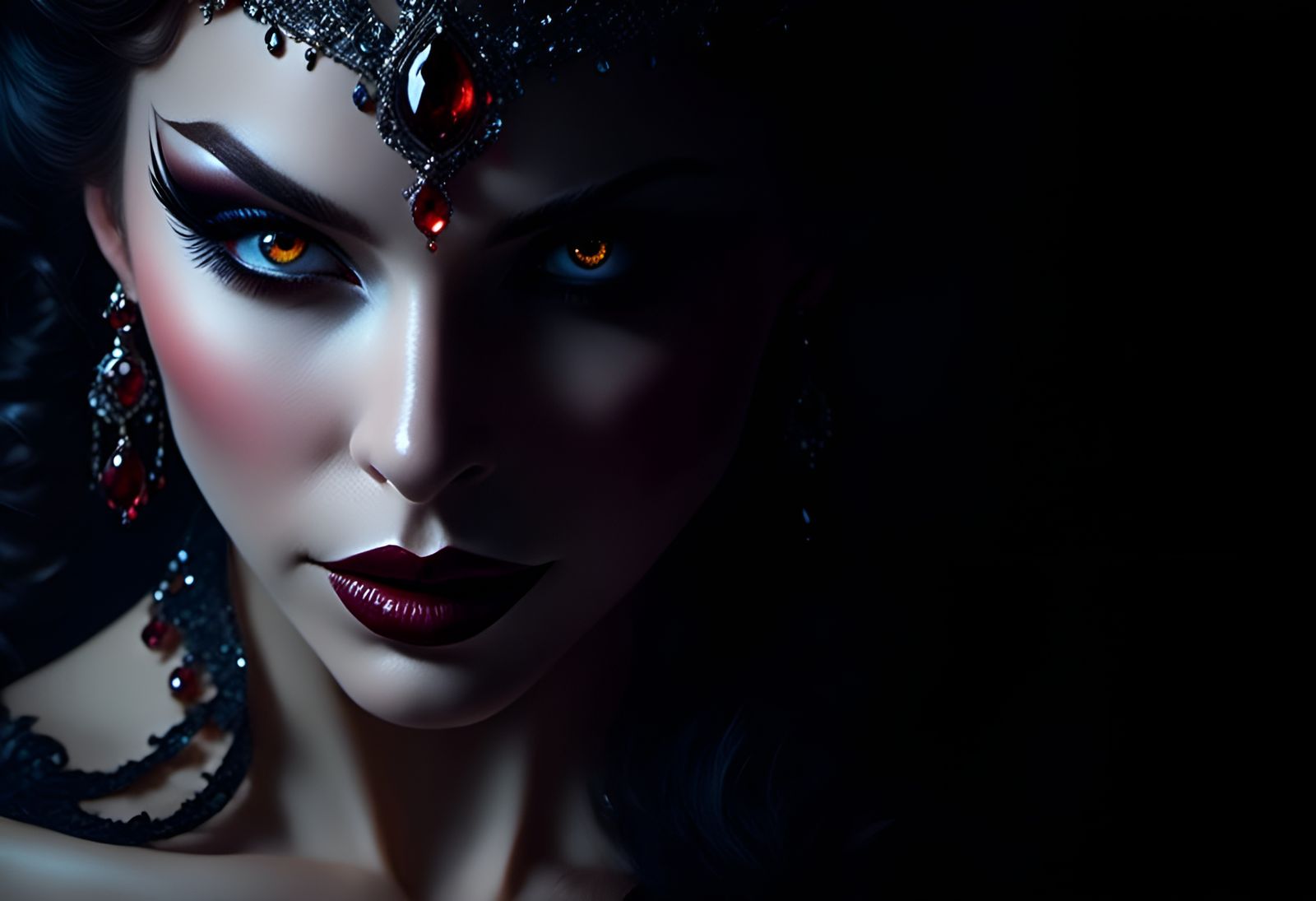 The Enigmatic Wicked Queen in Triadic Hues