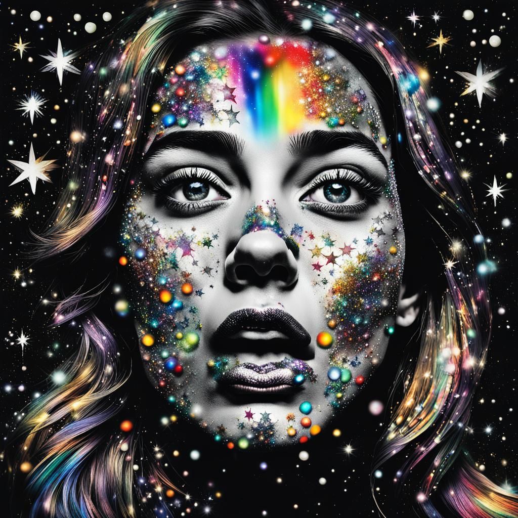 Glittering Rainbow Vortex